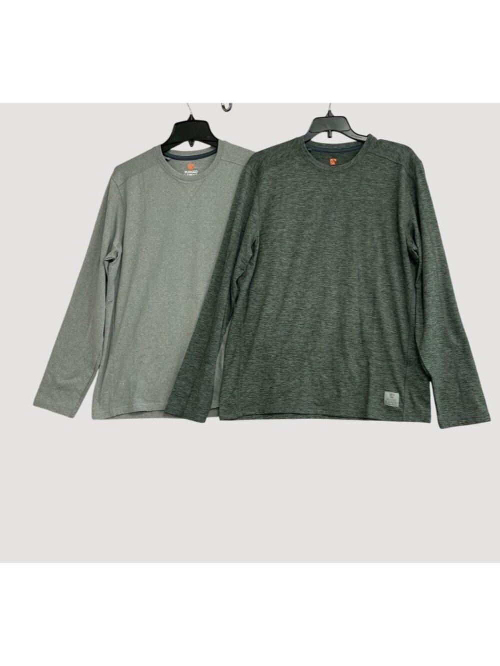 Rugged Elements Sueded Men's S Long-Sleeve Crewneck Shirt 2-Pack Gray L1611